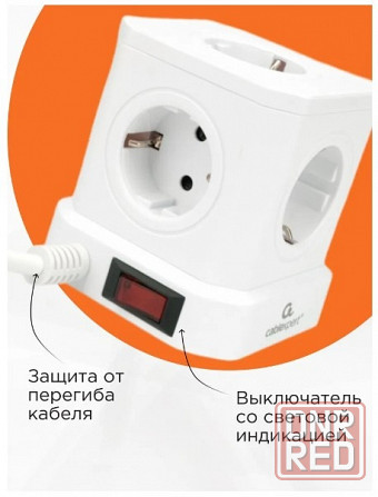 Удлинитель сетевой фильтр Cablexpert Tower 220В Донецк - изображение 3