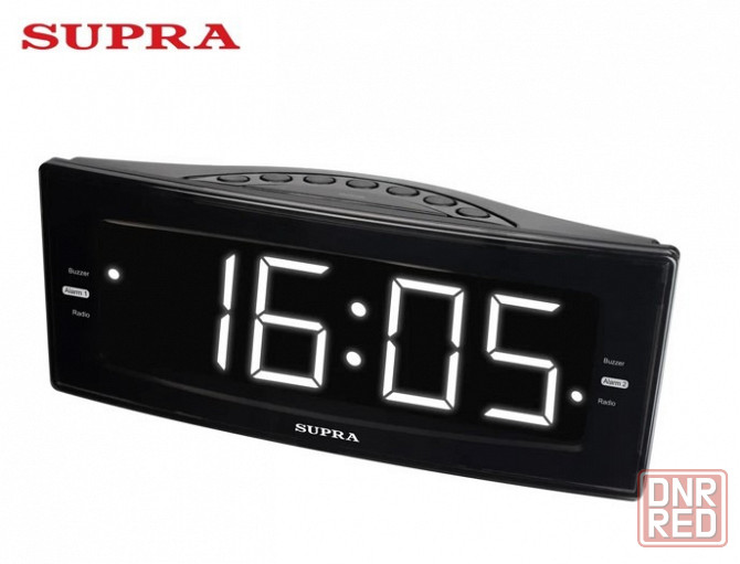 Электронные настольные часы с FM-радио SUPRA Донецк - изображение 1