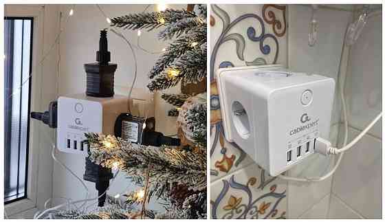 Сетевой фильтр (тройник) Cablexpert CUBE Донецк