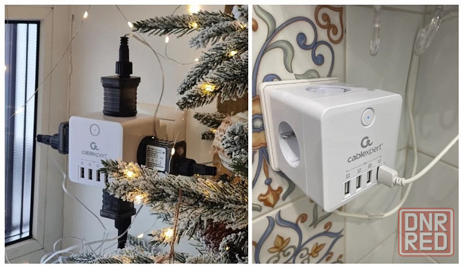 Сетевой фильтр (тройник) Cablexpert CUBE Донецк - изображение 5