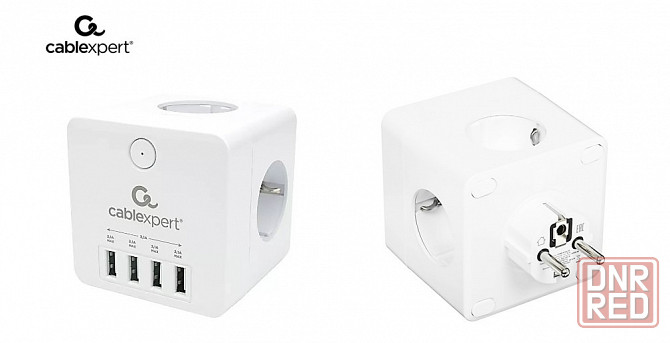 Сетевой фильтр (тройник) Cablexpert CUBE Донецк - изображение 7