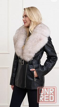 Куртка из нат. кожи с мехом песца Макеевка - изображение 1
