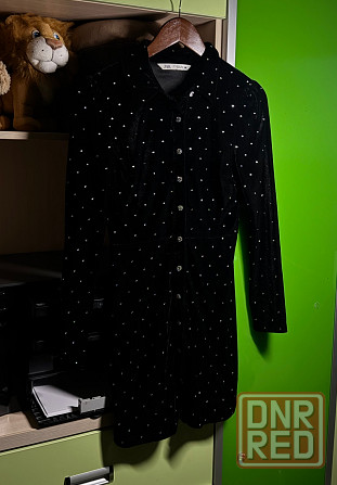 Продам бархатное платье Zara Макеевка - изображение 2