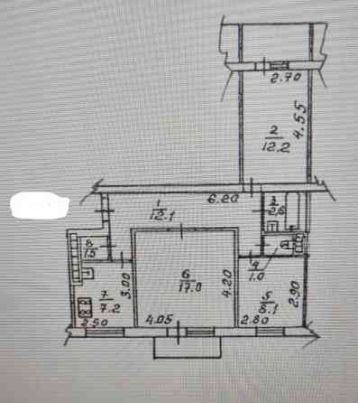 Трехкомнатная квартира на Церетели Донецк