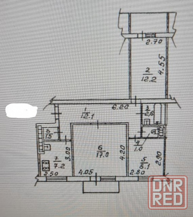 Трехкомнатная квартира на Церетели Донецк - изображение 1