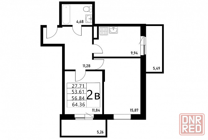 Продается 2-комнатная квартира от застройщика с подарком Мариуполь - изображение 1
