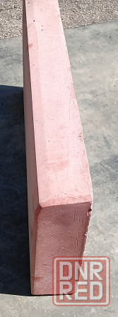 Бордюр для тротуарной плитки красный (50 х 21 х 6 см) - 51 штука Горловка - изображение 3