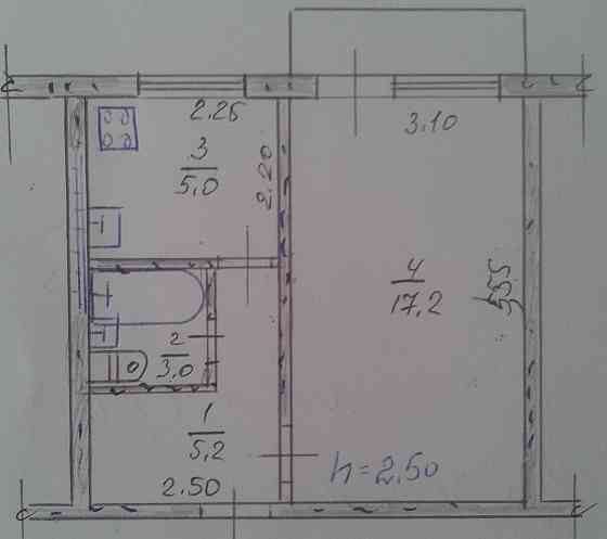 Продаётся (можно под материнский капитал) : 1 - комн. кв. Кировск