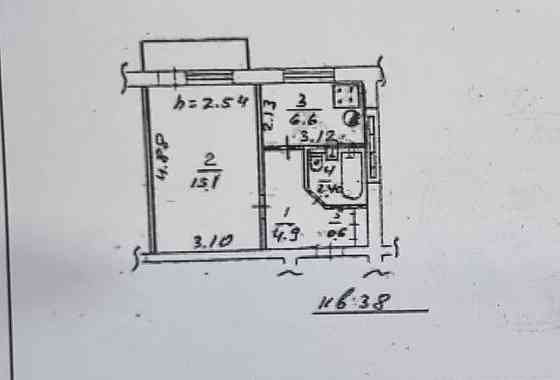 Евро однокомнатная, площадь Будённого Донецк