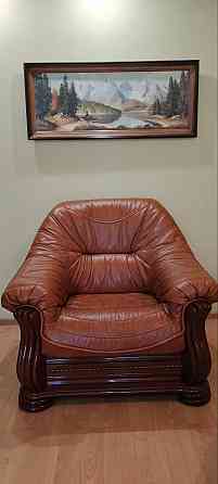 комплект мягкой мебели из натуральной кожи Донецк