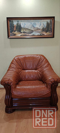 комплект мягкой мебели из натуральной кожи Донецк - изображение 2