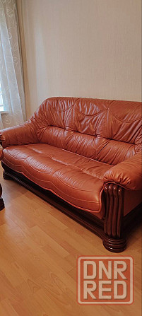 комплект мягкой мебели из натуральной кожи Донецк - изображение 3