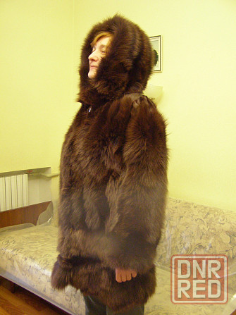 Новая женская Шуба из лисы с капюшоном р.48. Донецк - изображение 2