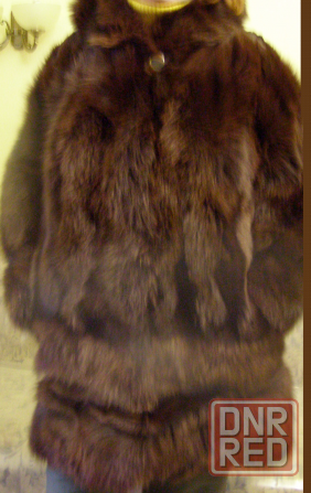 Новая женская Шуба из лисы с капюшоном р.48. Донецк - изображение 1