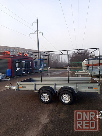 прицеп автомобильный viking 2 оси 1535,тент 1350 мм.скос Донецк - изображение 2