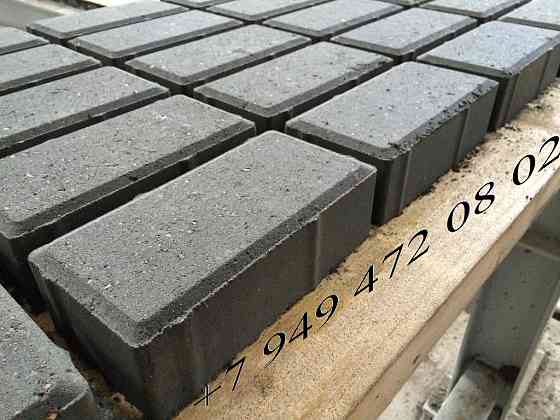 Тротуарная плитка кирпичик фэм 100 мм толщина. Брусчатка фэм усиленный 100 мм. Автодорожная плитка. Донецк