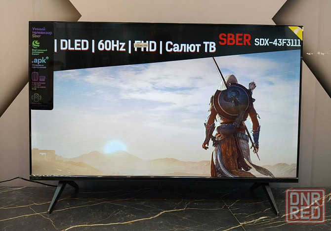 Телeвизoр SBER FULL НD 43 диагонали Донецк - изображение 3