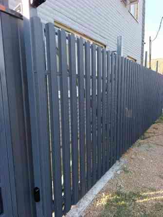 Автоматические откатные ворота с калиткой под ключ Донецк