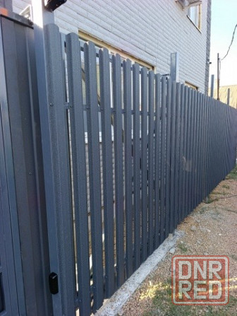 Автоматические откатные ворота с калиткой под ключ Донецк - изображение 2