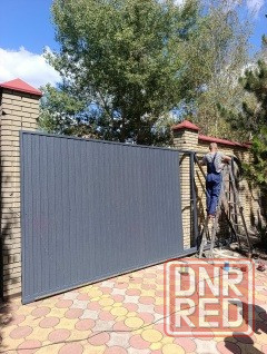 Автоматические откатные ворота с калиткой под ключ Донецк - изображение 3