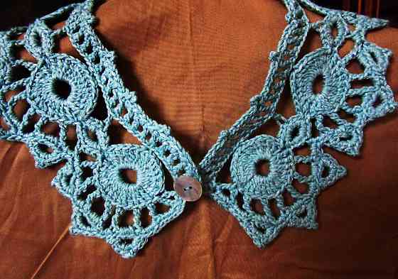 съемный воротник вязаный крючком Донецк