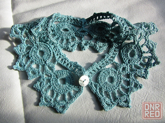 съемный воротник вязаный крючком Донецк - изображение 1