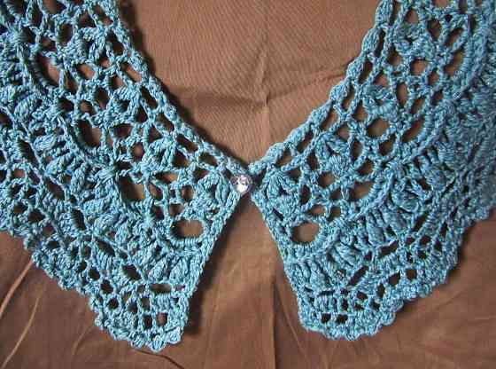 Воротник вязаный крючком Донецк
