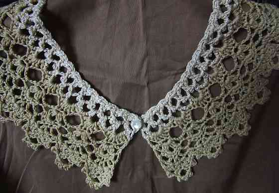 Оригинальный воротник крючком Донецк