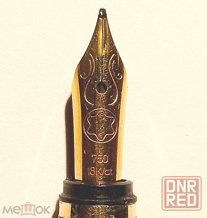 Ручка перьевая Montblank Noblesse. Перо золото 750 (18 кар.). Посеребренный корпус. Донецк - изображение 2