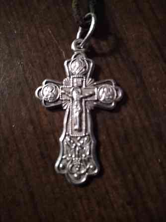 Крестик серебряный Донецк