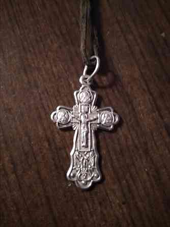 Крестик серебряный Донецк