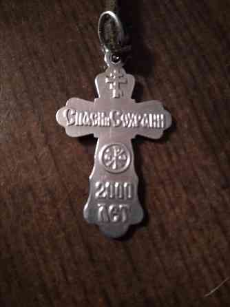 Крестик серебряный Донецк