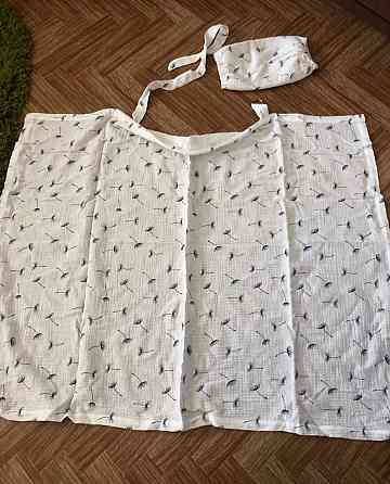 Муслиновая накидка с сумочкой-чехлом Макеевка