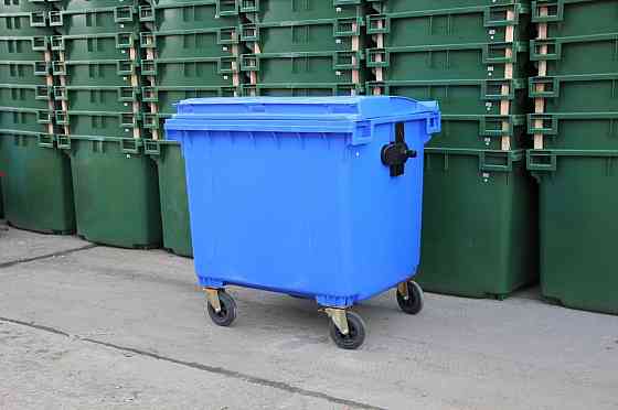 Пластиковый евроконтейнер 1100л (мусорный бак, контейнер тбо) Донецк