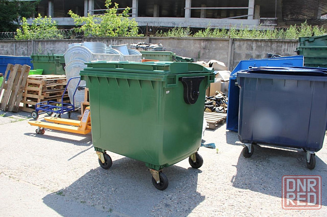 Пластиковый евроконтейнер 1100л (мусорный бак, контейнер тбо) Донецк - изображение 4