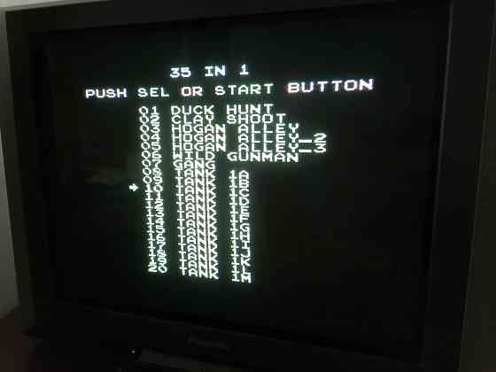 Плата катриджа игрового 35 в 1. 8 бит (Денди). Танчики , утки, ковбои, гангстеры. Стаханов