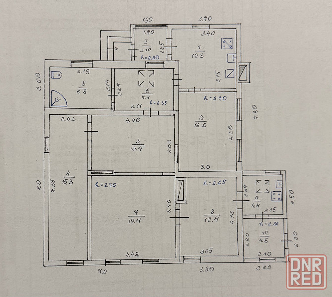 Продам дом с газом, 109 м.кв., участок 5,5 соток - Макеевка, Новые планы, ост. Почта Макеевка - изображение 12
