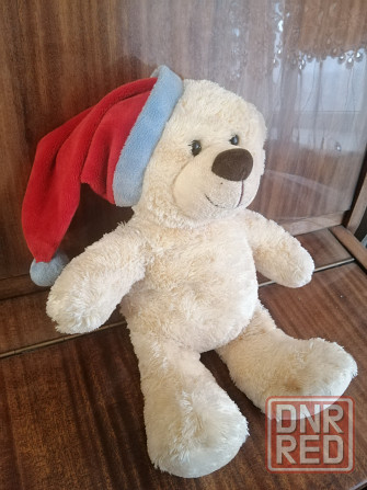Продам игрушку мишка в новогодней шапке Донецк - изображение 1