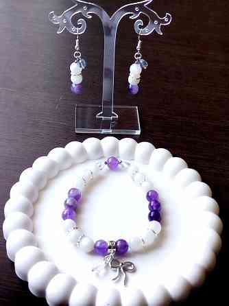 Браслеты, серьги, колье из натуральных камней Донецк