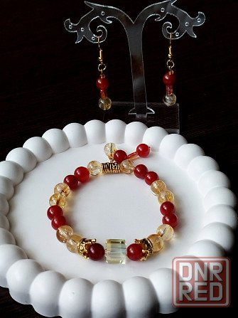 Браслеты, серьги, колье из натуральных камней Донецк - изображение 3