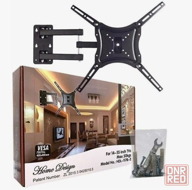 Кронштейн на стену Tvb-117B-2 диагональ Тв 14"-55" Донецк - изображение 1