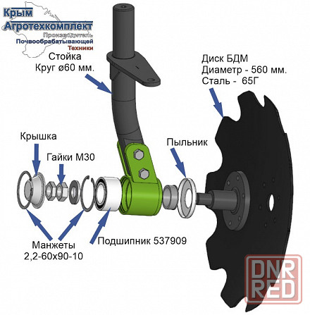 Дисковая борона модернизированная бдм 2,5м. Луганск - изображение 4