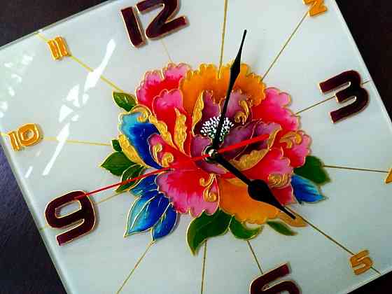 Часы "Ты мой цветочек White", 25 на 25 см. Донецк