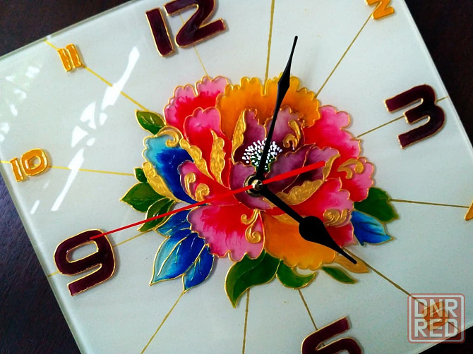 Часы "Ты мой цветочек White", 25 на 25 см. Донецк - изображение 2