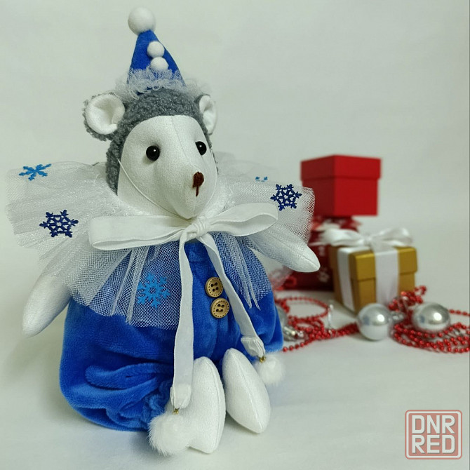 Мягкая игрушка Ёжик новогодний Луганск - изображение 1