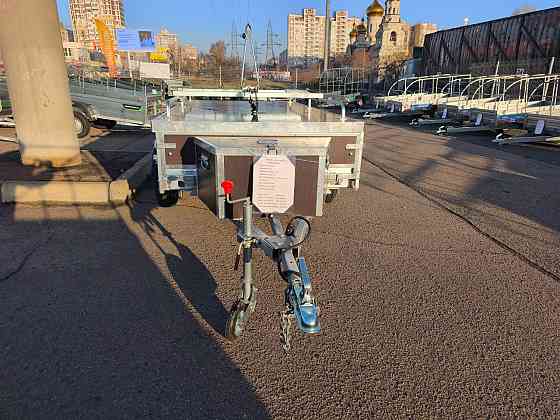 прицеп крепыш 2,5*1,26,борт фанера 30 см,фанерная крышка Донецк