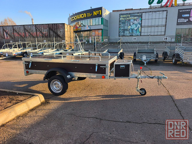 прицеп крепыш 2,5*1,26,борт фанера 30 см,фанерная крышка Донецк - изображение 4