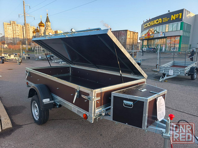 прицеп крепыш 2,5*1,26,борт фанера 30 см,фанерная крышка Донецк - изображение 6