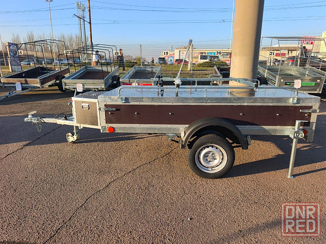 прицеп крепыш 2,5*1,26,борт фанера 30 см,фанерная крышка Донецк - изображение 1