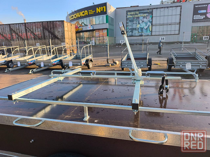 прицеп крепыш 2,5*1,26,борт фанера 30 см,фанерная крышка Донецк - изображение 3